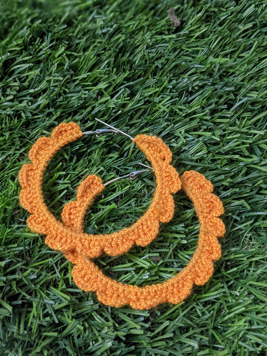 crochet hoop earrings