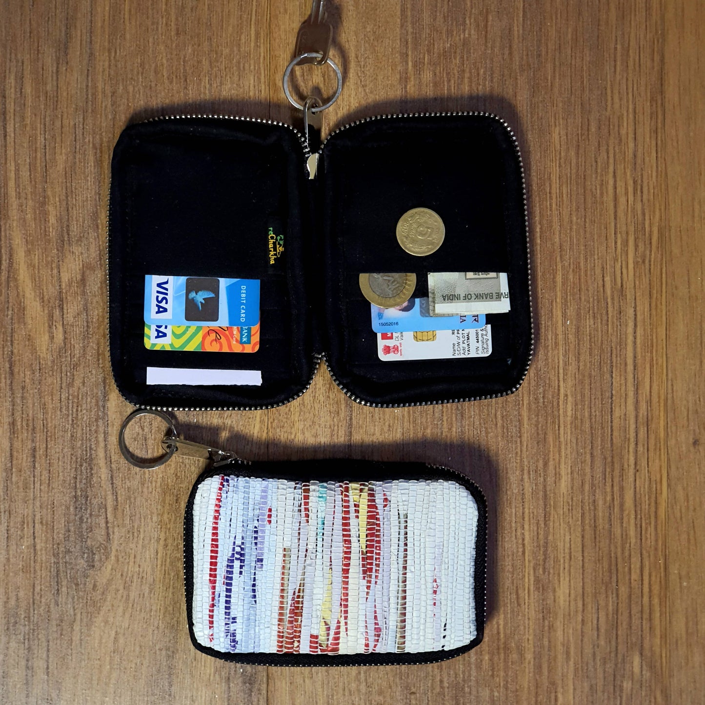 reCharkha Upcycled Handwoven Card Holder