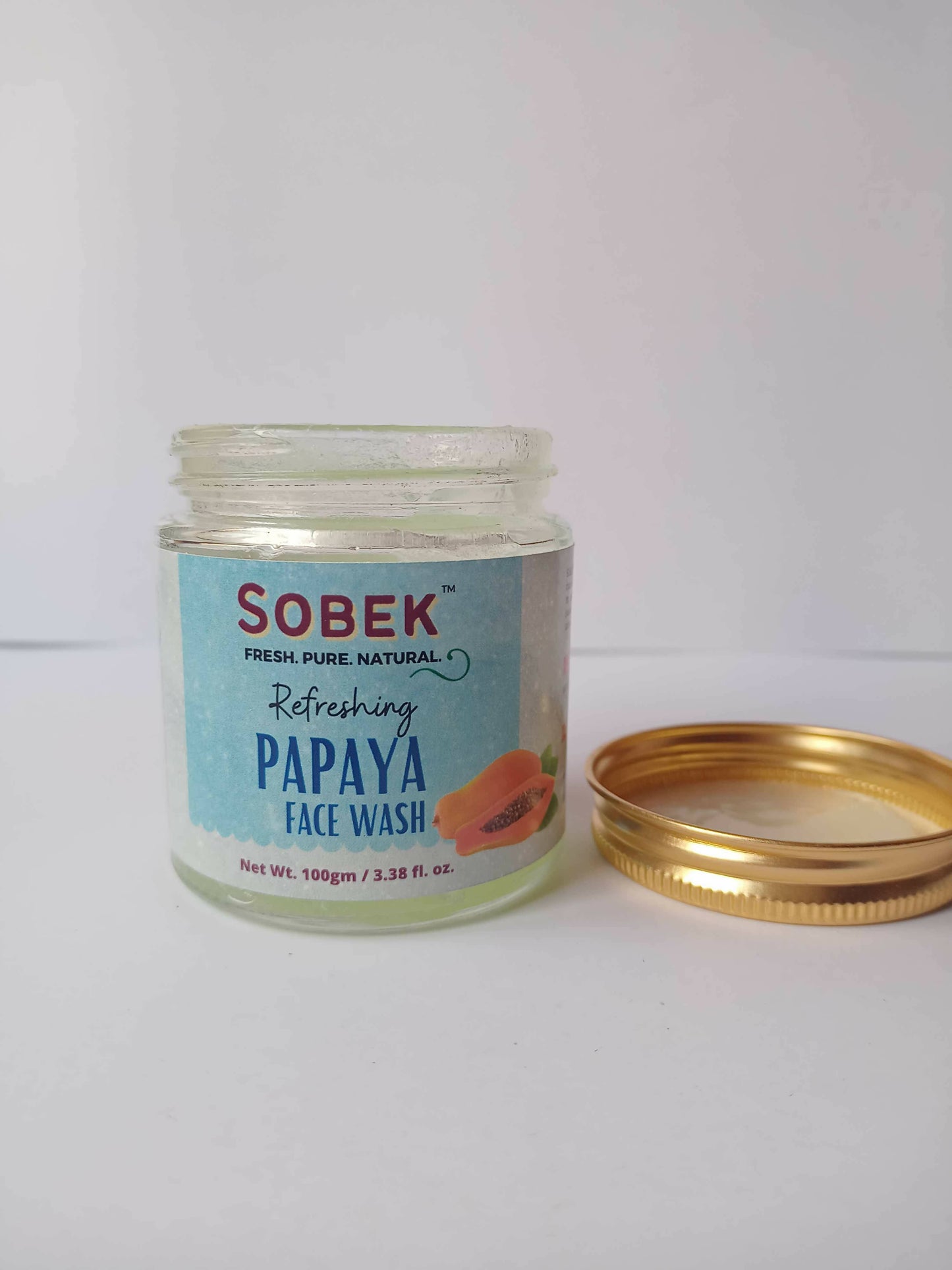 Sobek Naturals Ripe Papaya refreshing facewash 100 ML | Toxins free