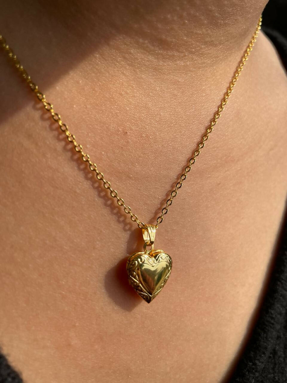 Puffy Heart Necklace | HART Custom Charm Jewelry