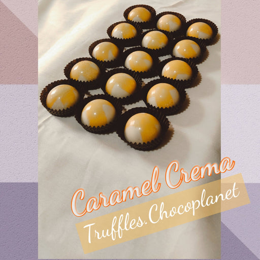 caramel crema truflles 12 pieces