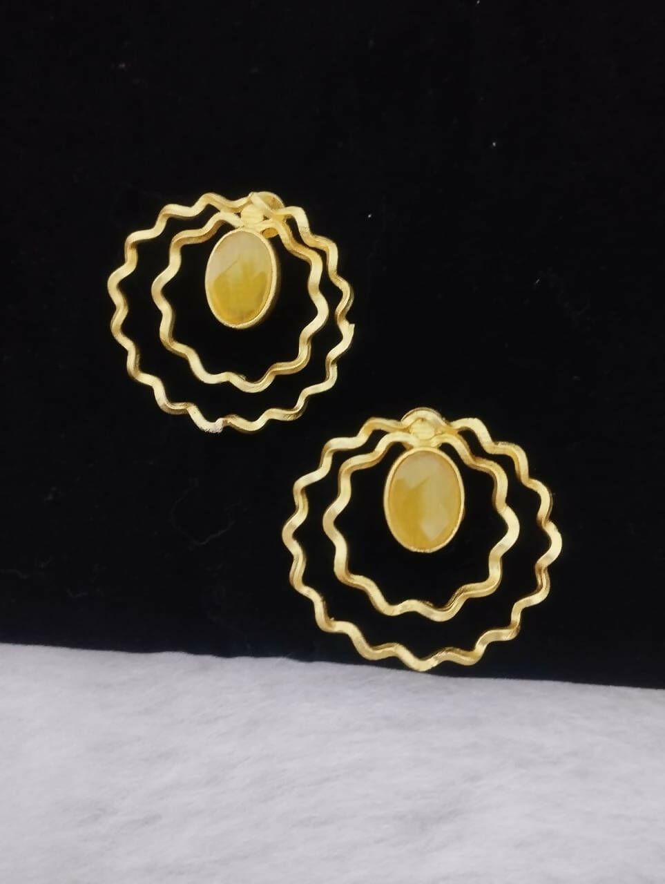 Gold plated amrapali earrings