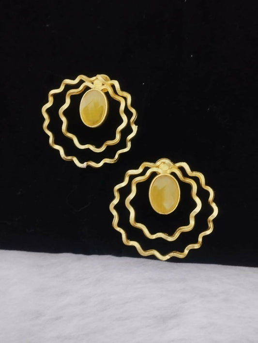 Gold Plated Amrapali Hoop Earrings