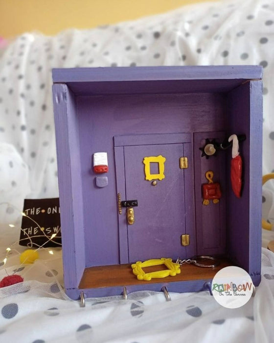 Purple door miniature keyholder