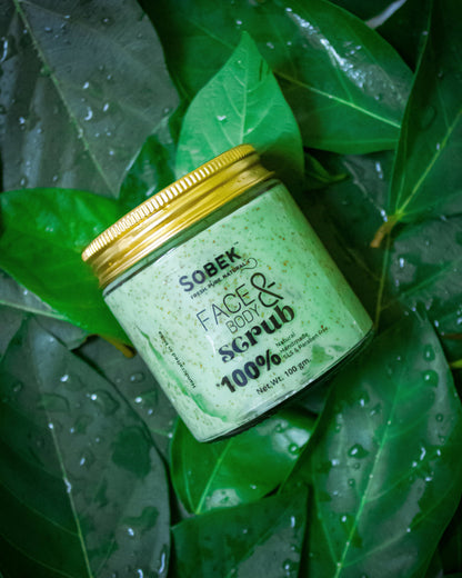 Sweet peppermint face and body scrub | Exfoliate, acne and tan | paraben & SLS free