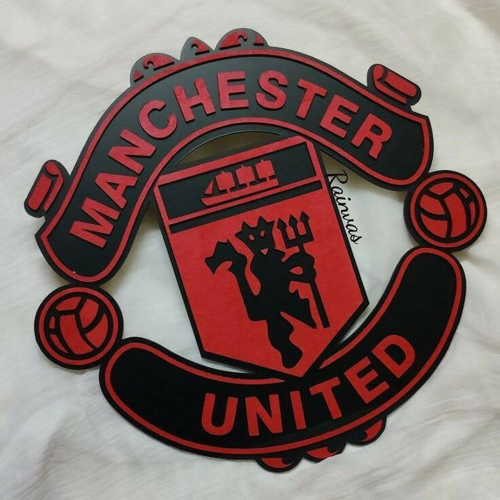 Manchester United Wall Art (Red and Black)