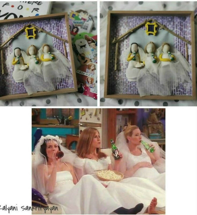 The One With The Wedding Dresses Pebble Art