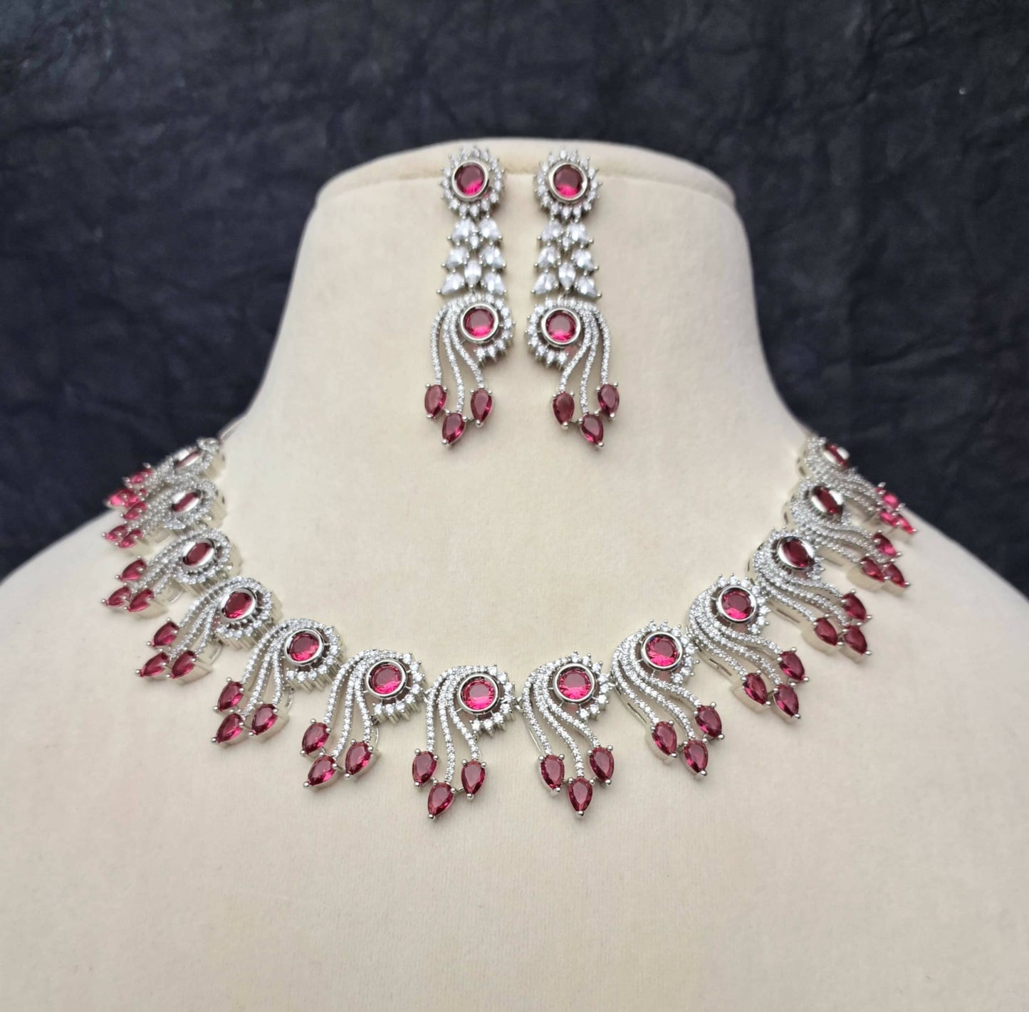 American Diamond Designer Necklace Set