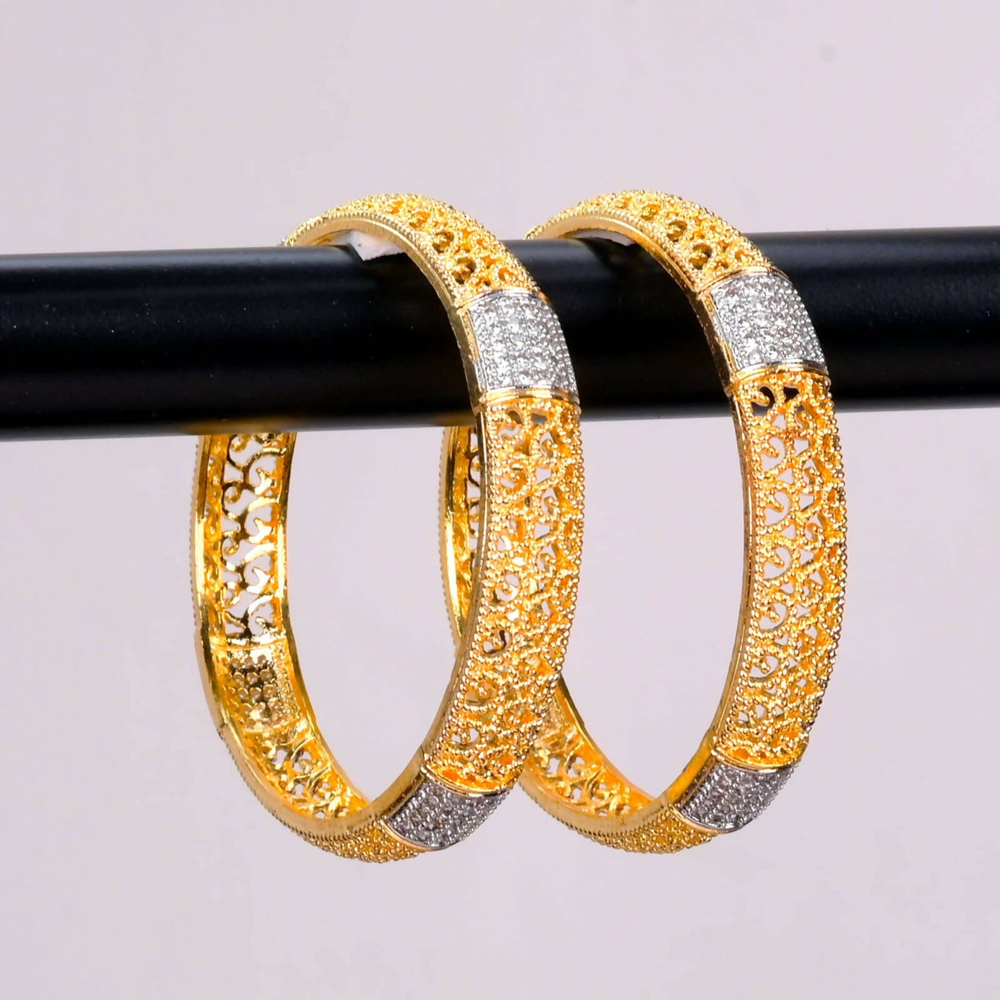 Diamond studded bangles