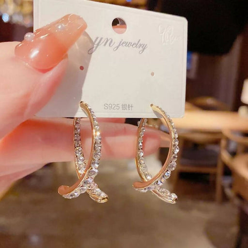diamond drop korean earrings || korean earrings online