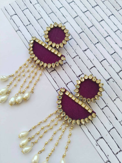 violet earrings